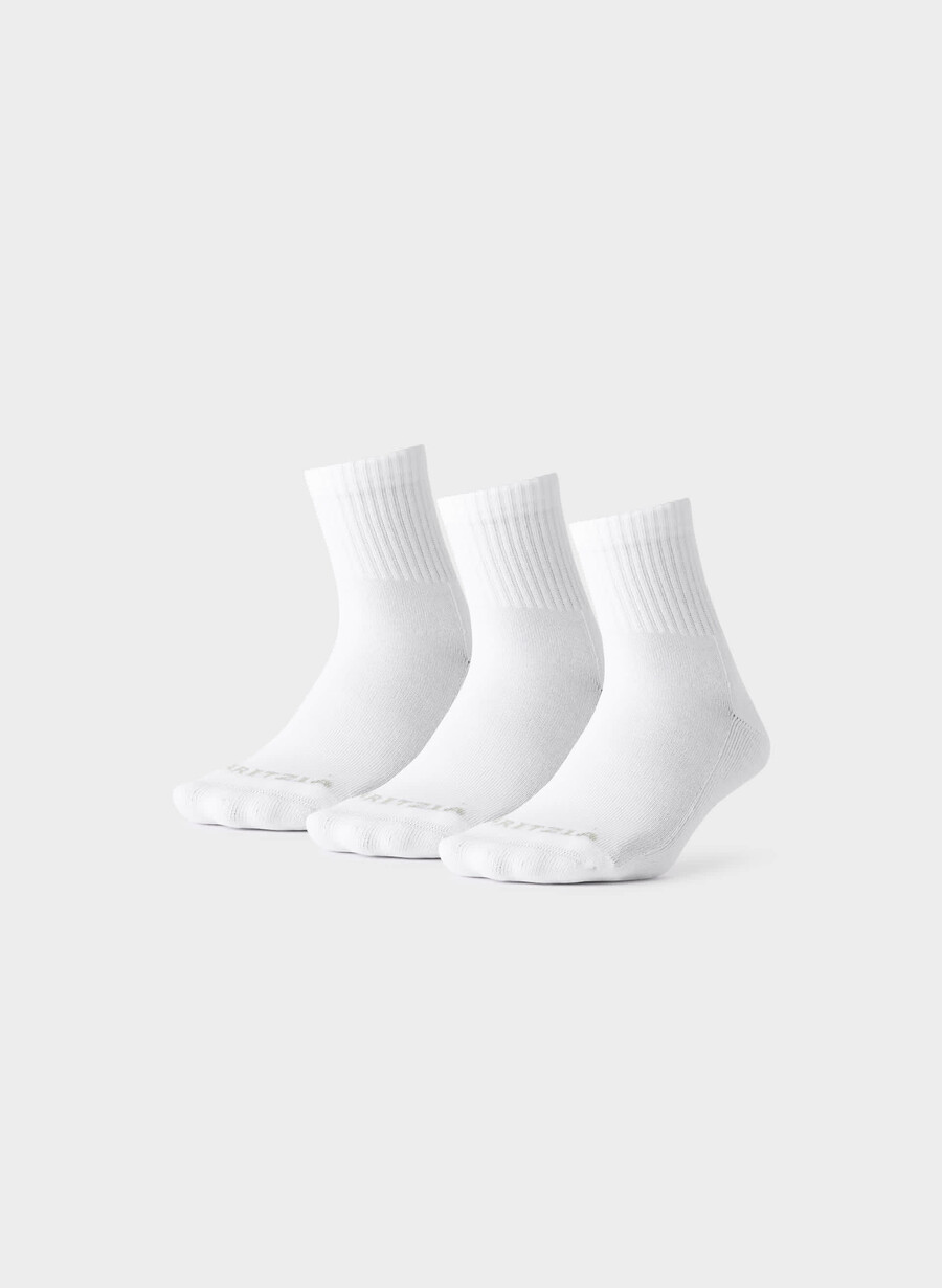 best-ever ankle sock 3er-pack weiss heather chrom