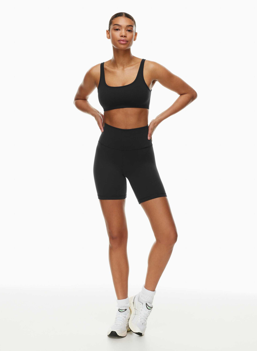 life cheeky hi-rise 7 short black