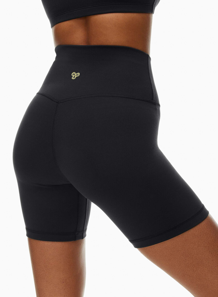 life cheeky hi-rise 7 short black