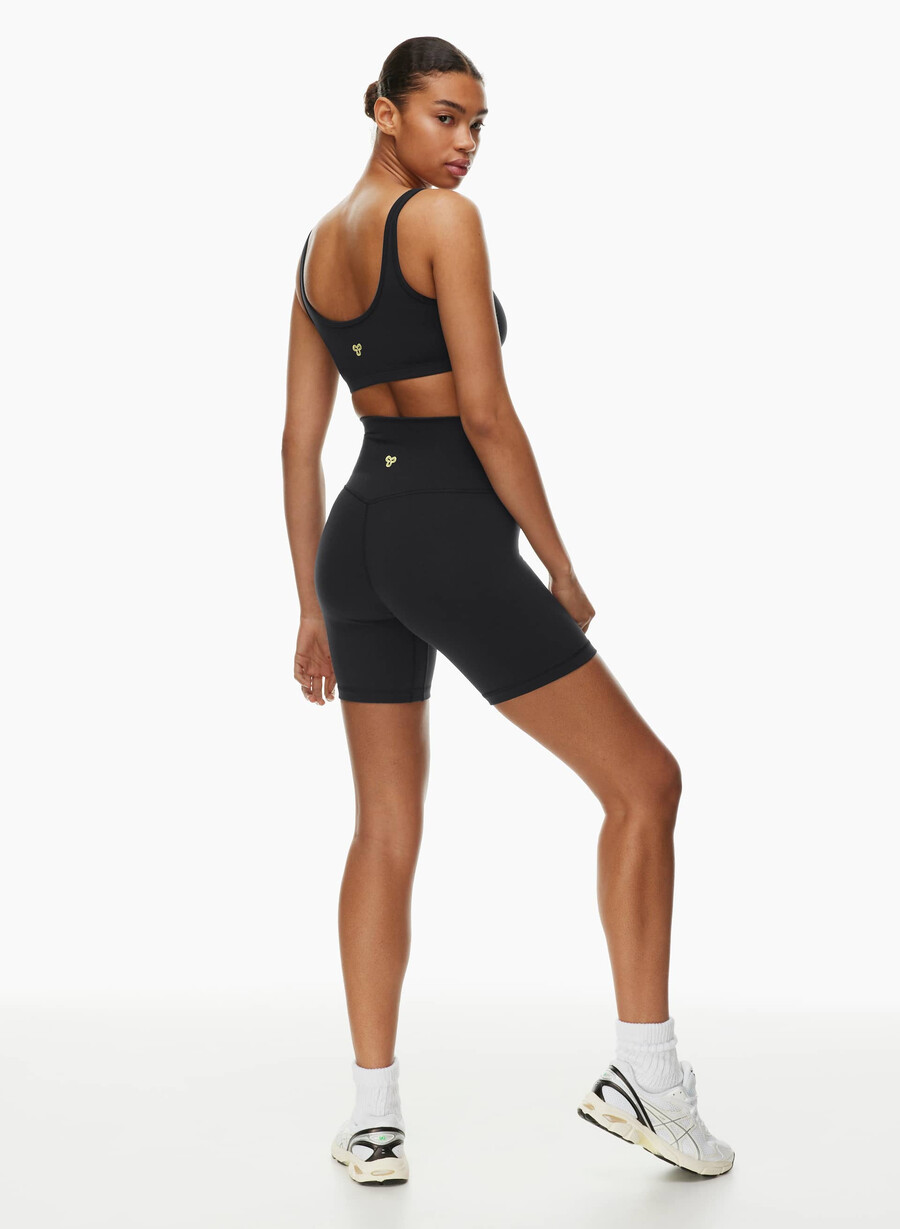 life cheeky hi-rise 7 short black
