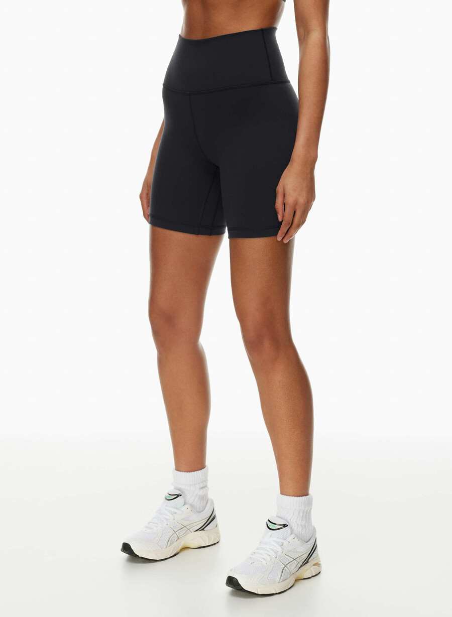 life cheeky hi-rise 7 short black