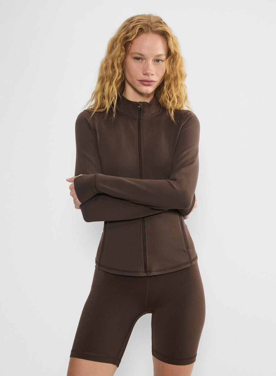 life atmosphere hi-rise 7 short rich mocha brown
