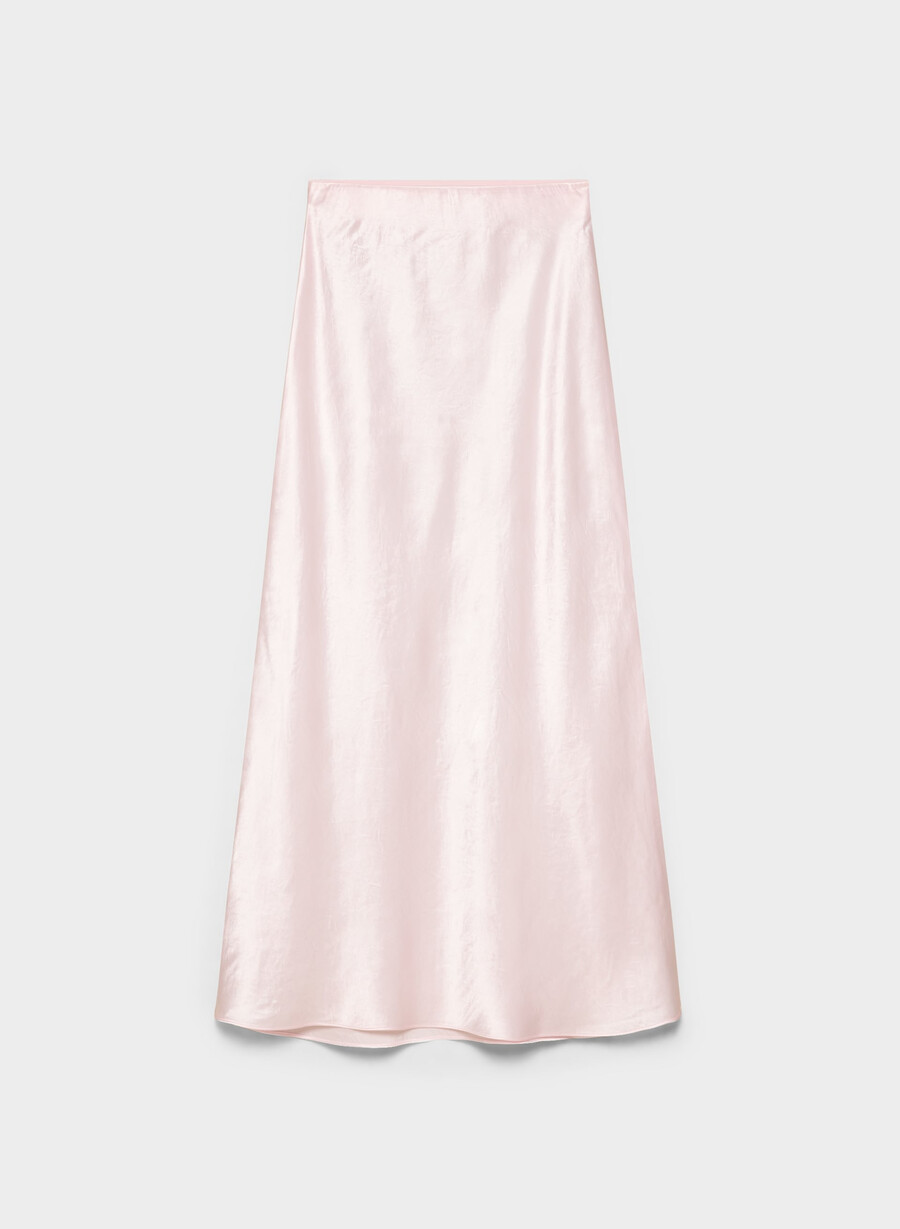 satin-maxirock villa pink