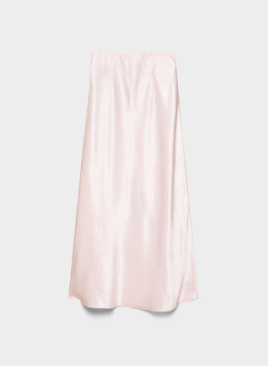 satin-maxirock villa pink