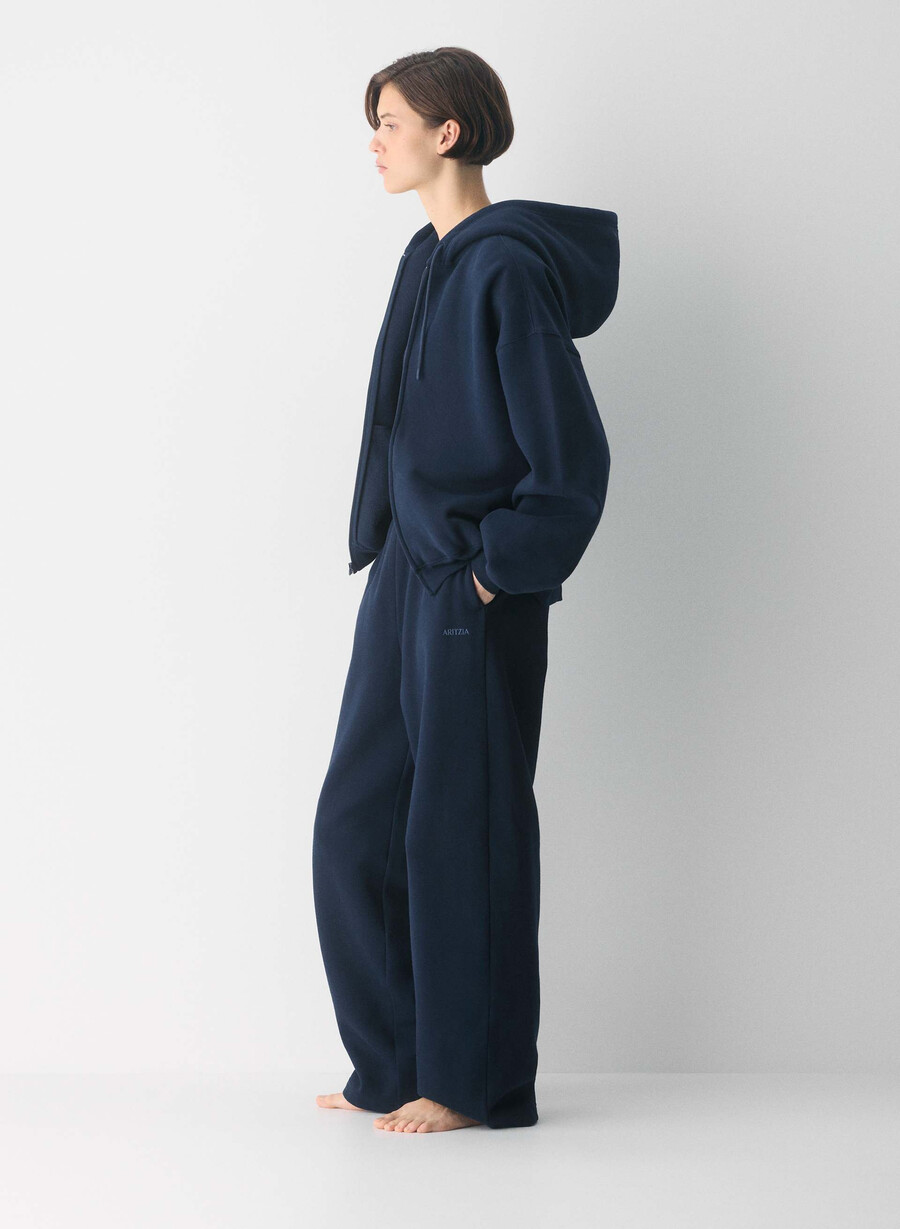 gemütliche sweatfleece boyfriend barrel sweatpant admiral