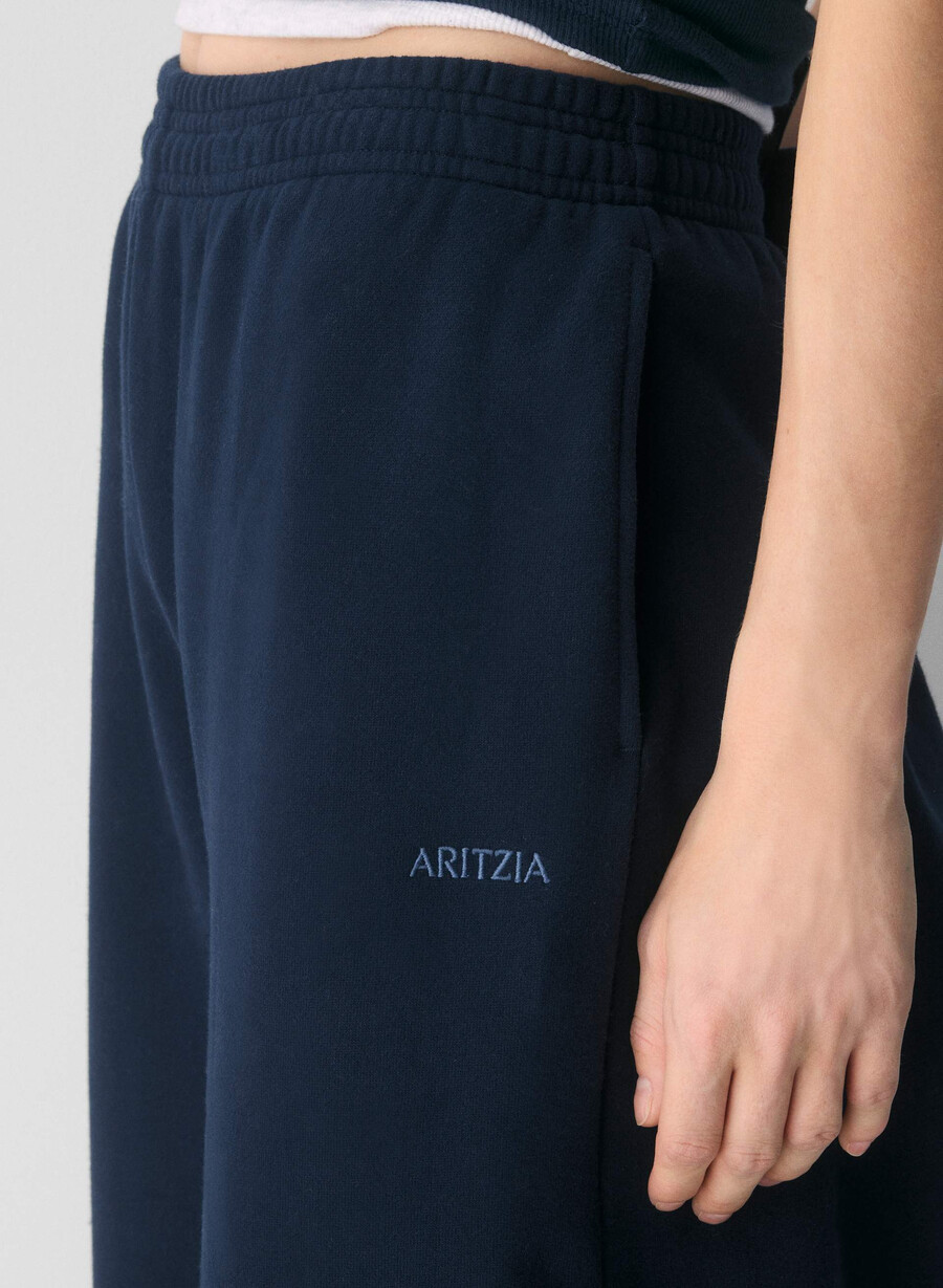 gemütliche sweatfleece boyfriend barrel sweatpant admiral