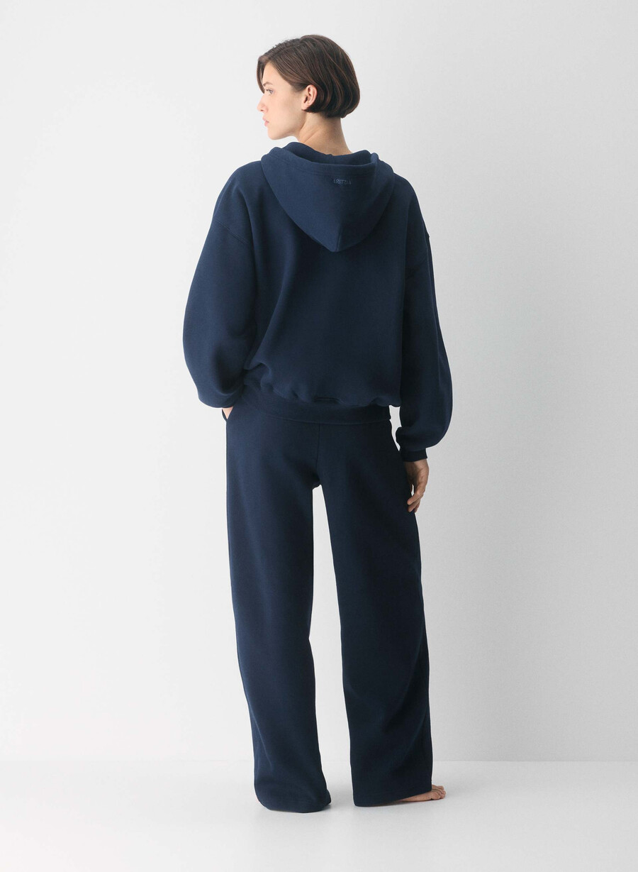gemütliche sweatfleece boyfriend barrel sweatpant admiral