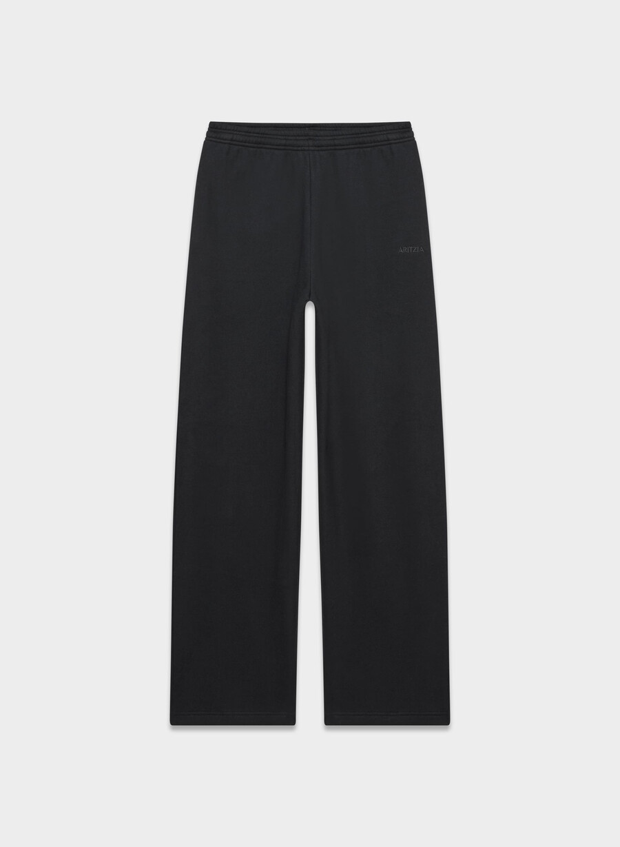 gemütliche boyfriend-sweatpants aus sweatfleece schwarz