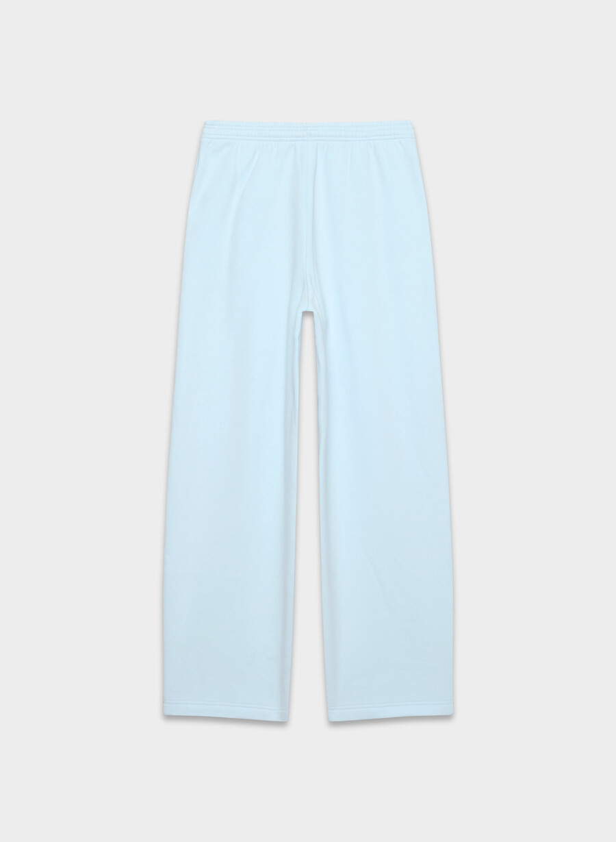 gemütliche sweatfleece boyfriend-jogginghose in villablau