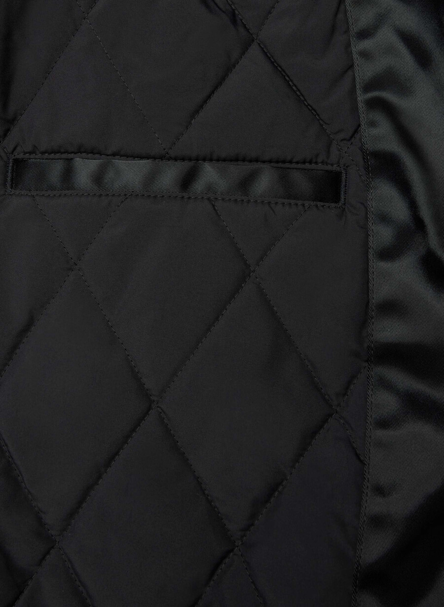 masa satin bomberjacke schwarzhero gold
