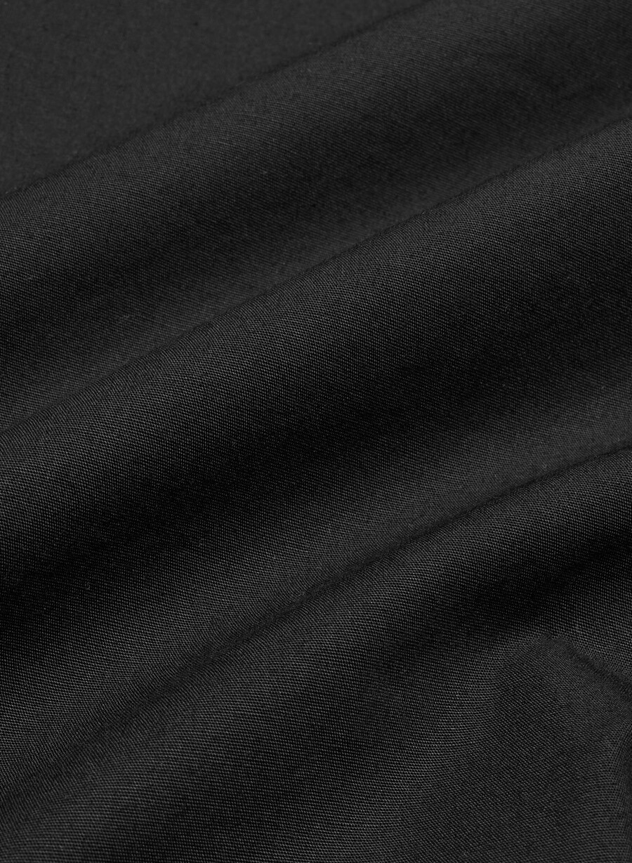reminisce relaxed poplinhemd schwarz
