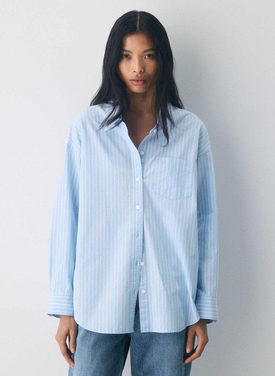 reminisce relaxed poplin shirt mtchll strp cf bbw