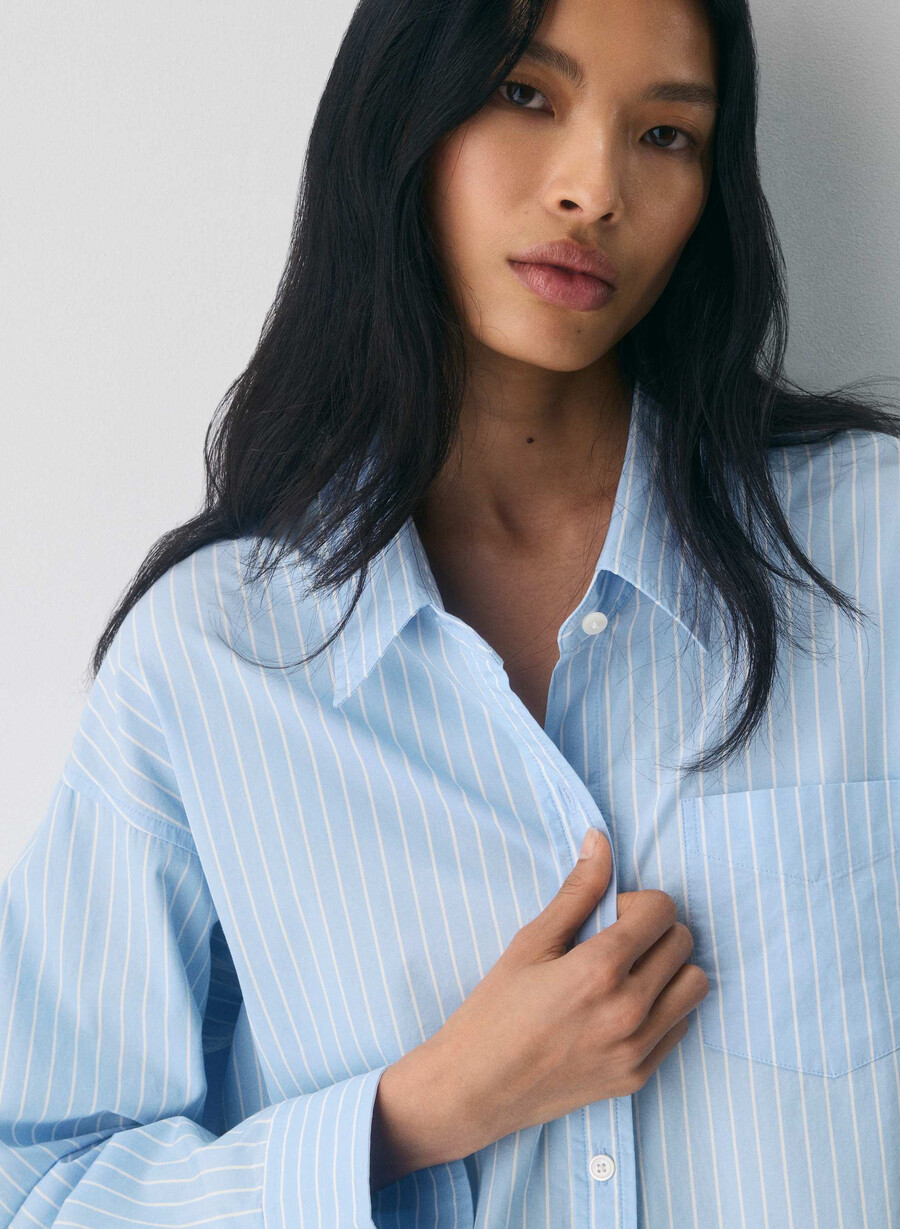 reminisce relaxed poplin shirt mtchll strp cf bbw