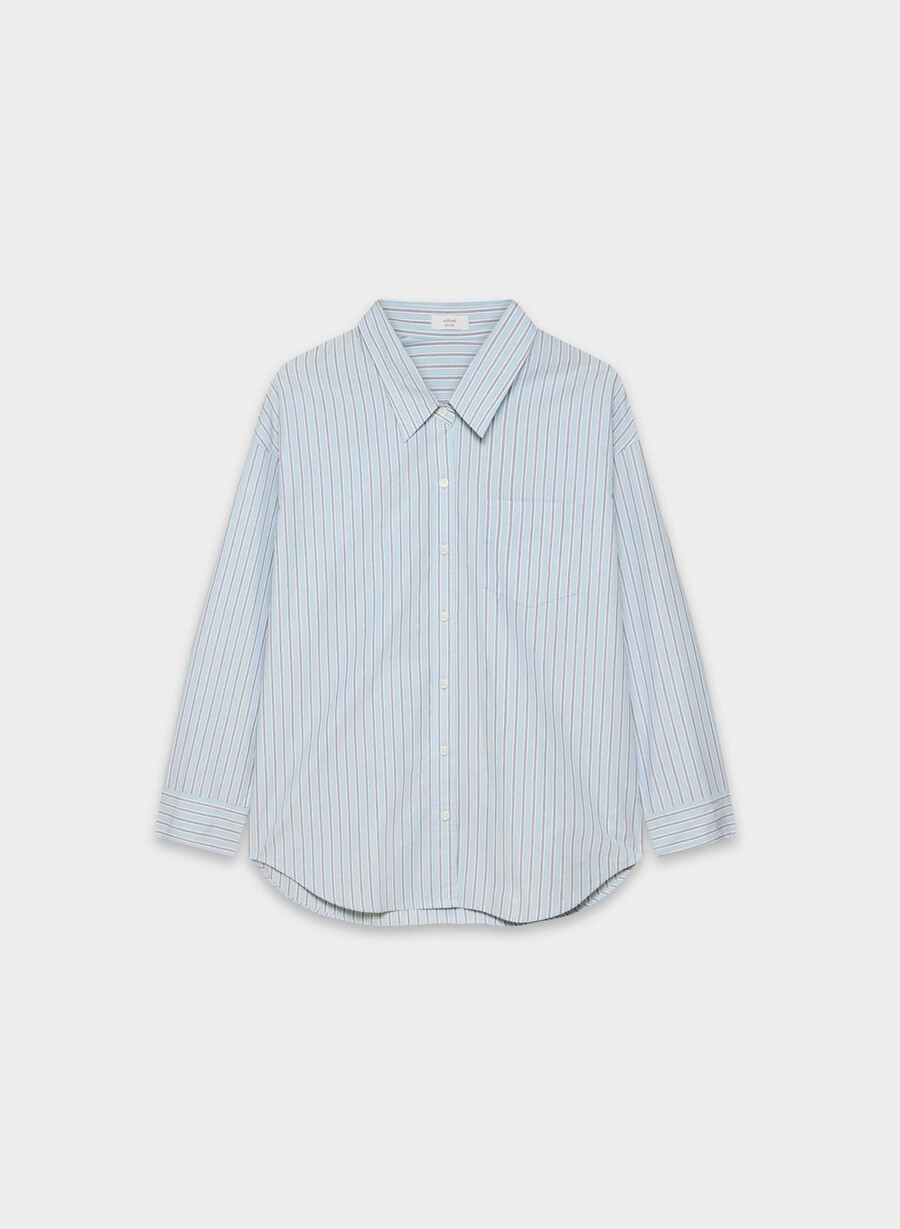 reminisce relaxed poplin shirt wnstn strpe d blbw
