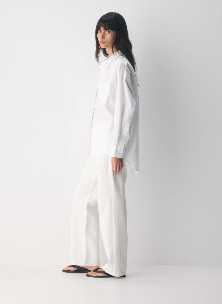 reminisce relaxed poplin shirt wnstn strpe d blbw