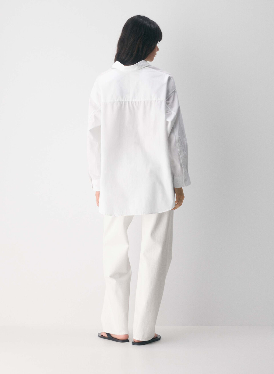 reminisce relaxed poplin shirt wnstn strpe d blbw
