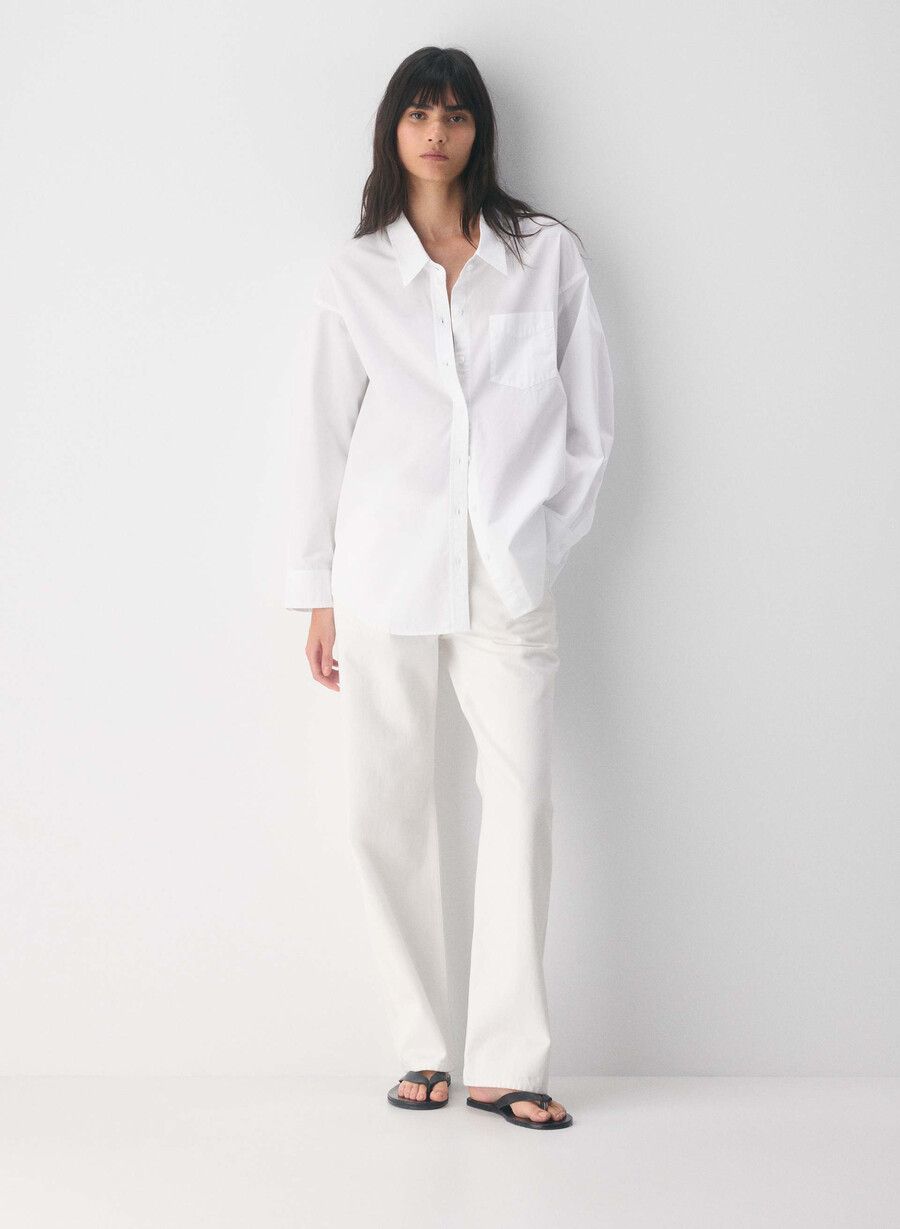 reminisce relaxed poplin shirt wnstn strpe d blbw