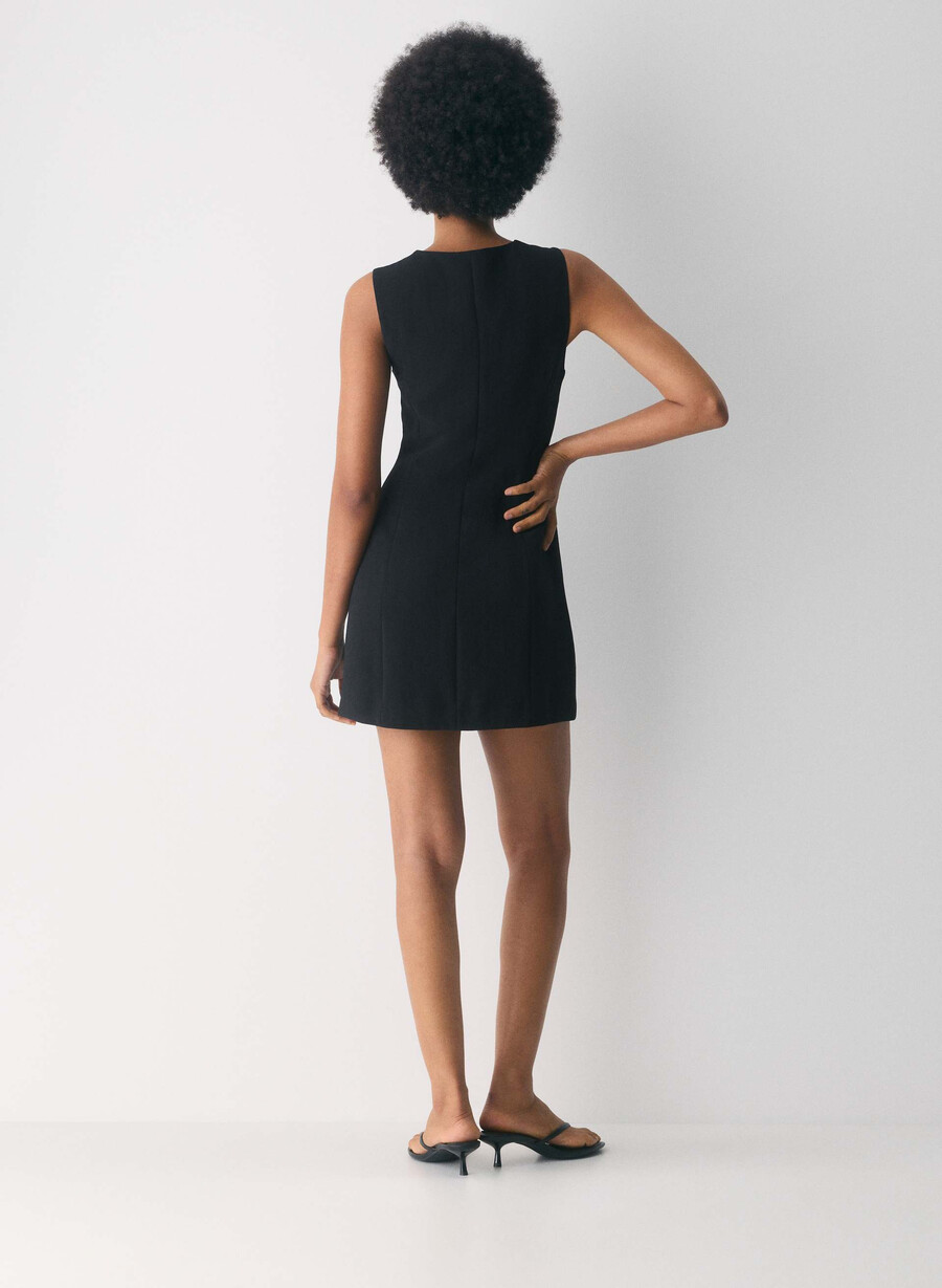 aria-kleid – crepette schwarz