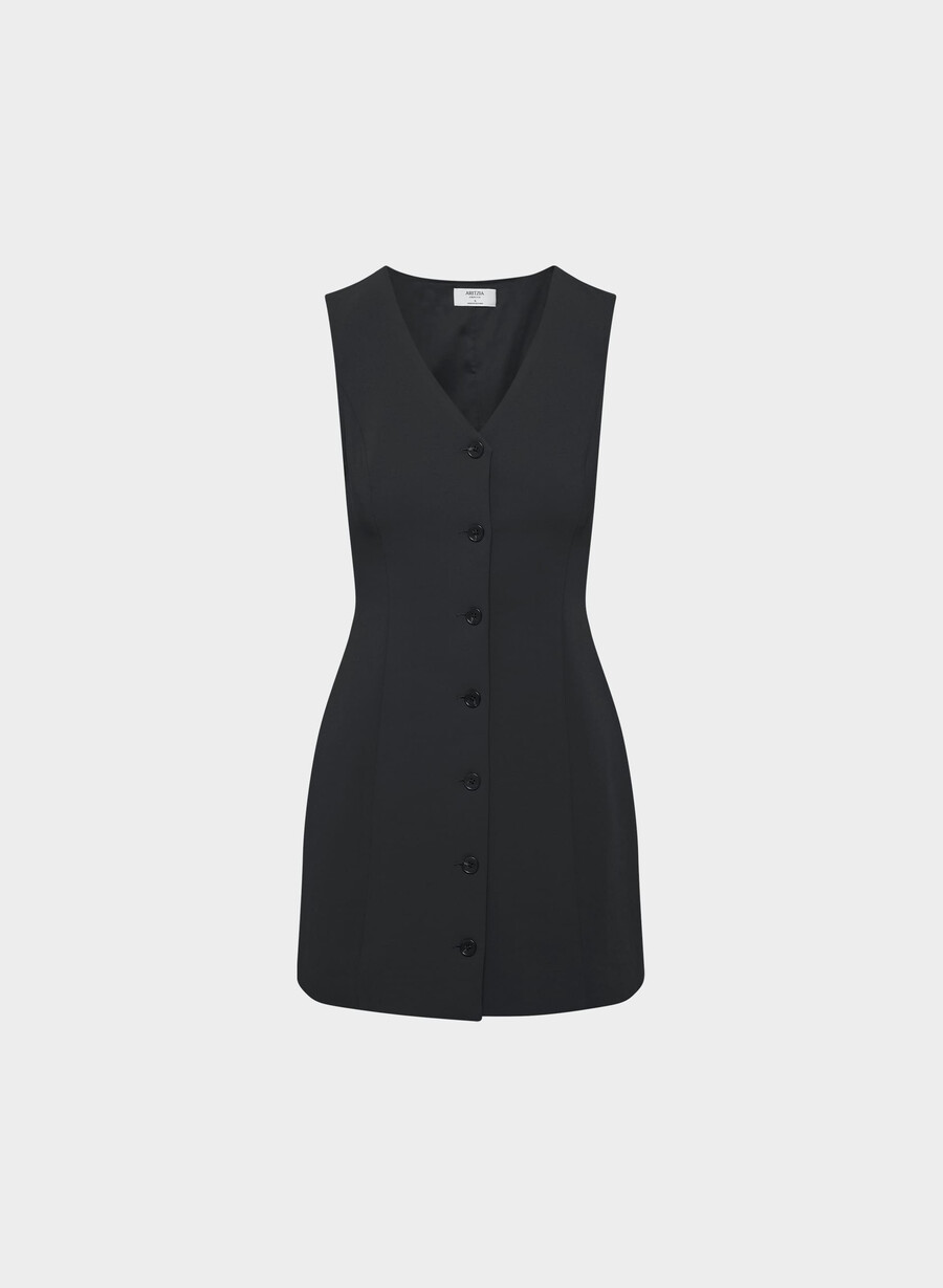 aria-kleid – crepette schwarz