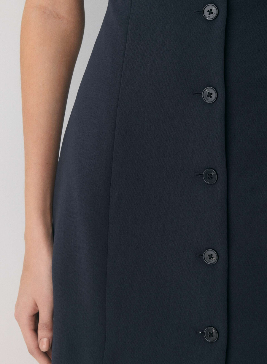aria kleid - crêpe dunkelblau