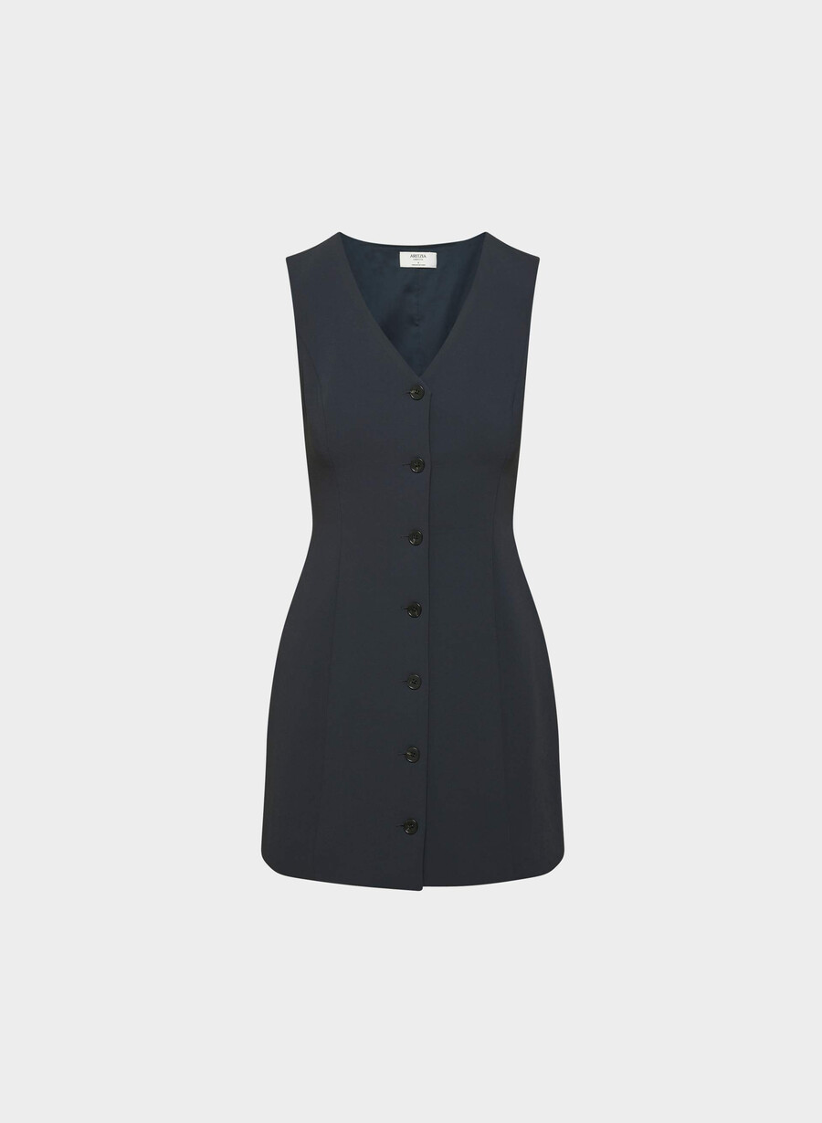 aria kleid - crêpe dunkelblau