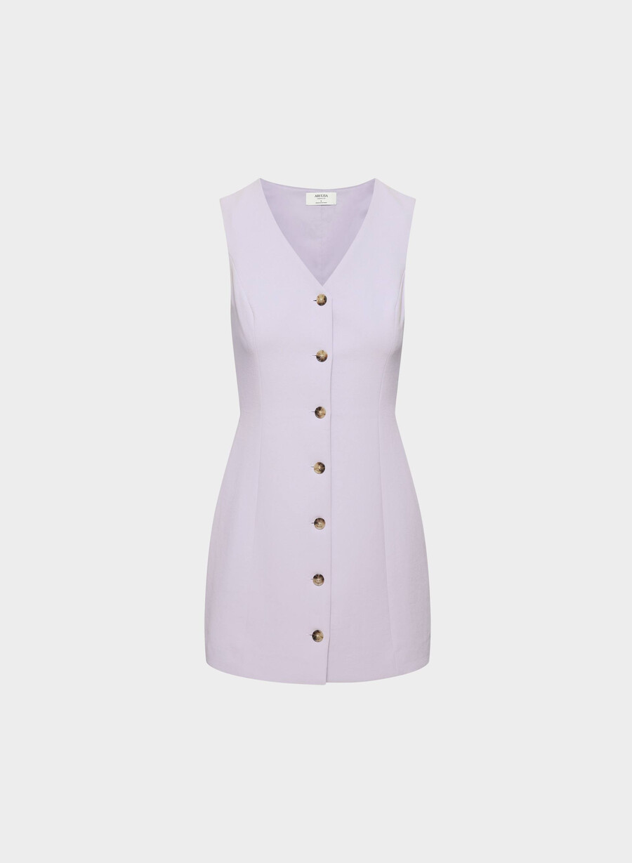 aria kleid - crêpe wildblumenlila