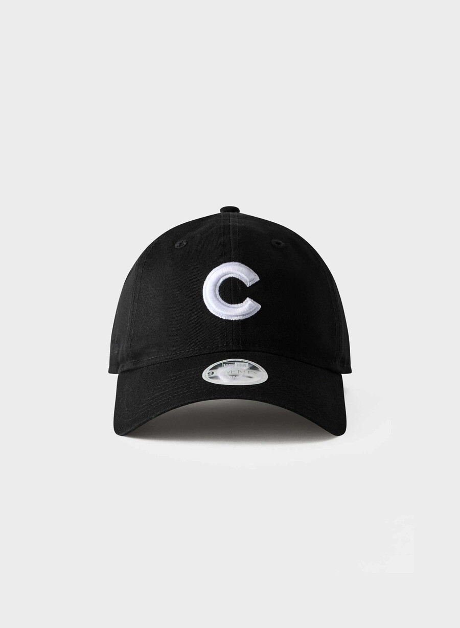 new era chicago cubs 9twenty kappe gewaschenes schwarzweiß