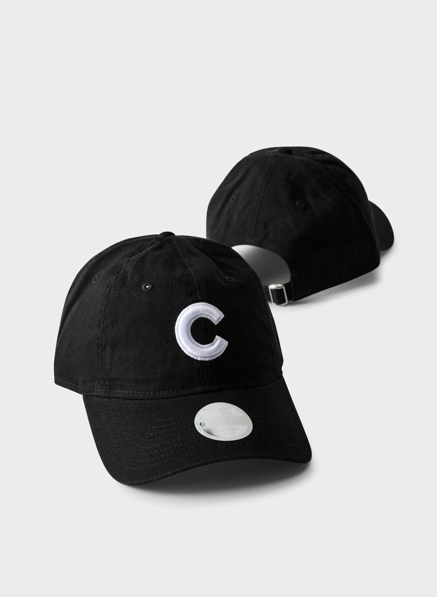 new era chicago cubs 9twenty kappe gewaschenes schwarzweiß