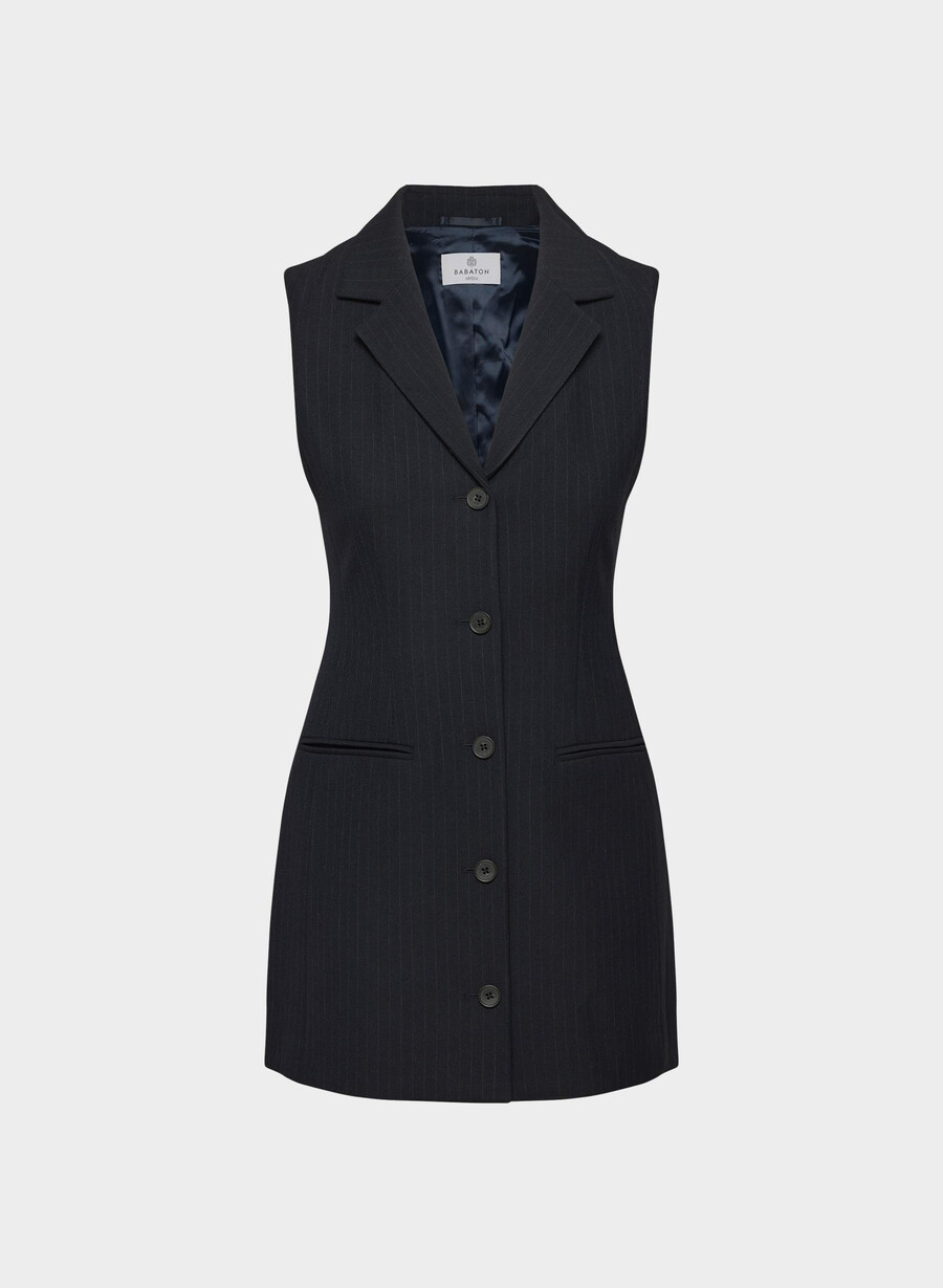 mastermind dress stn strp dn nvc gr