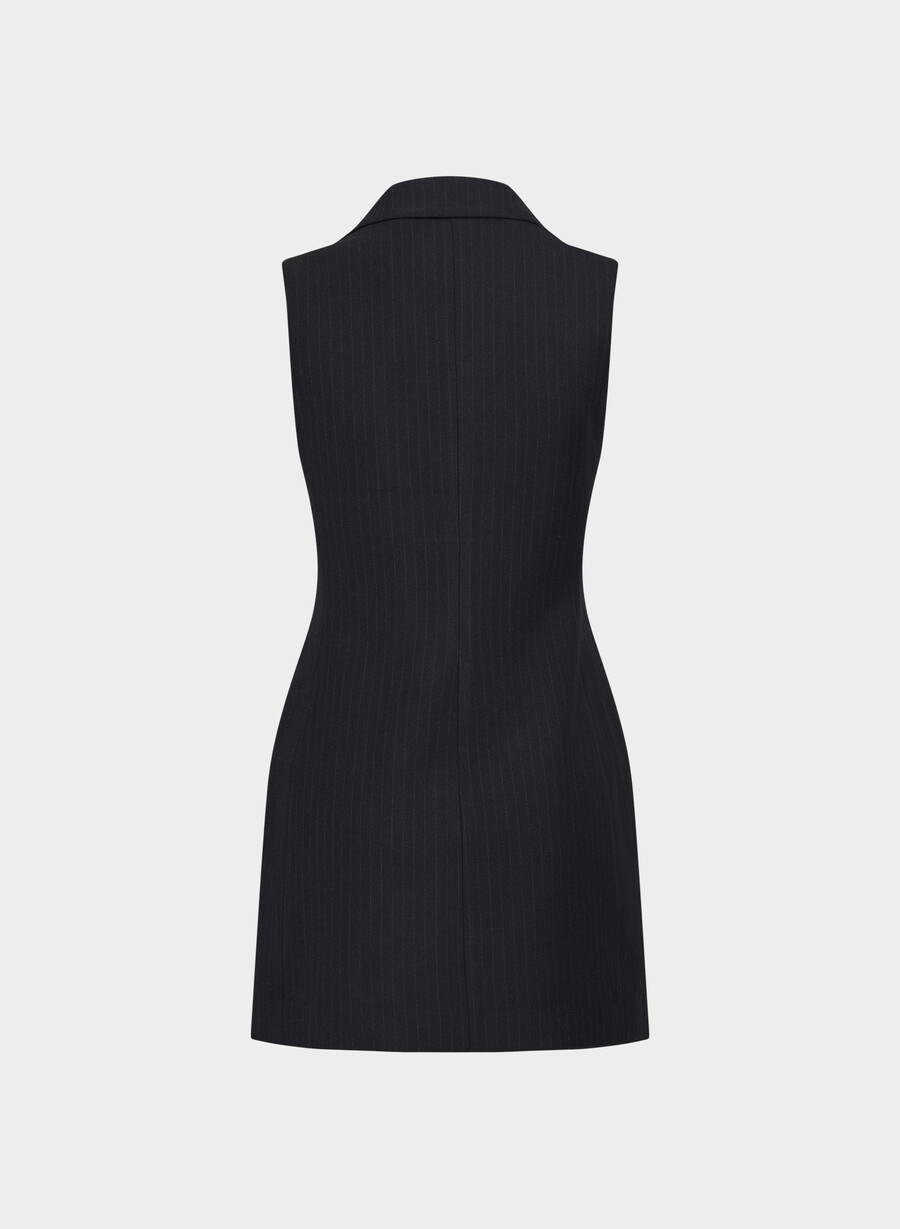 mastermind dress stn strp dn nvc gr