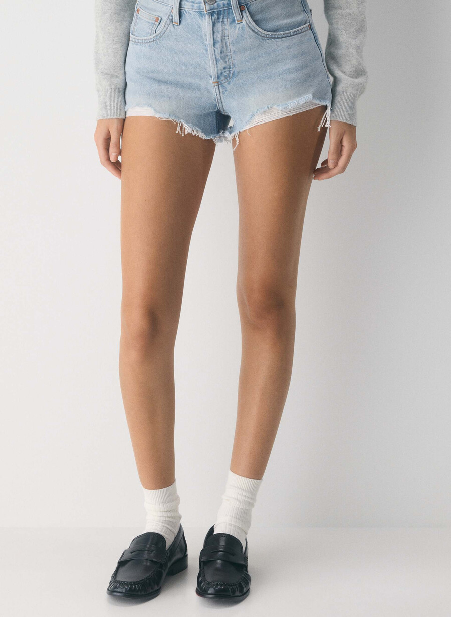 denim forum die 90er vintage cut-off denim short 15 yrs brl thr bleu