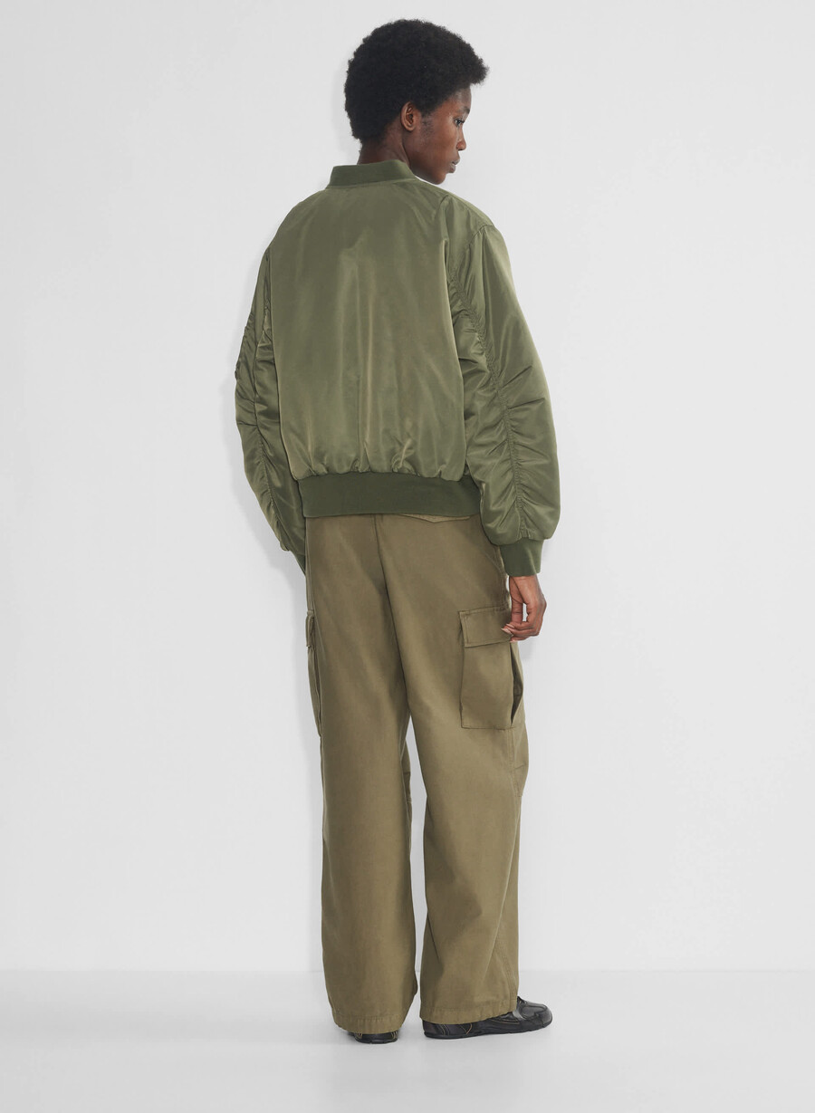 brea bomber army green