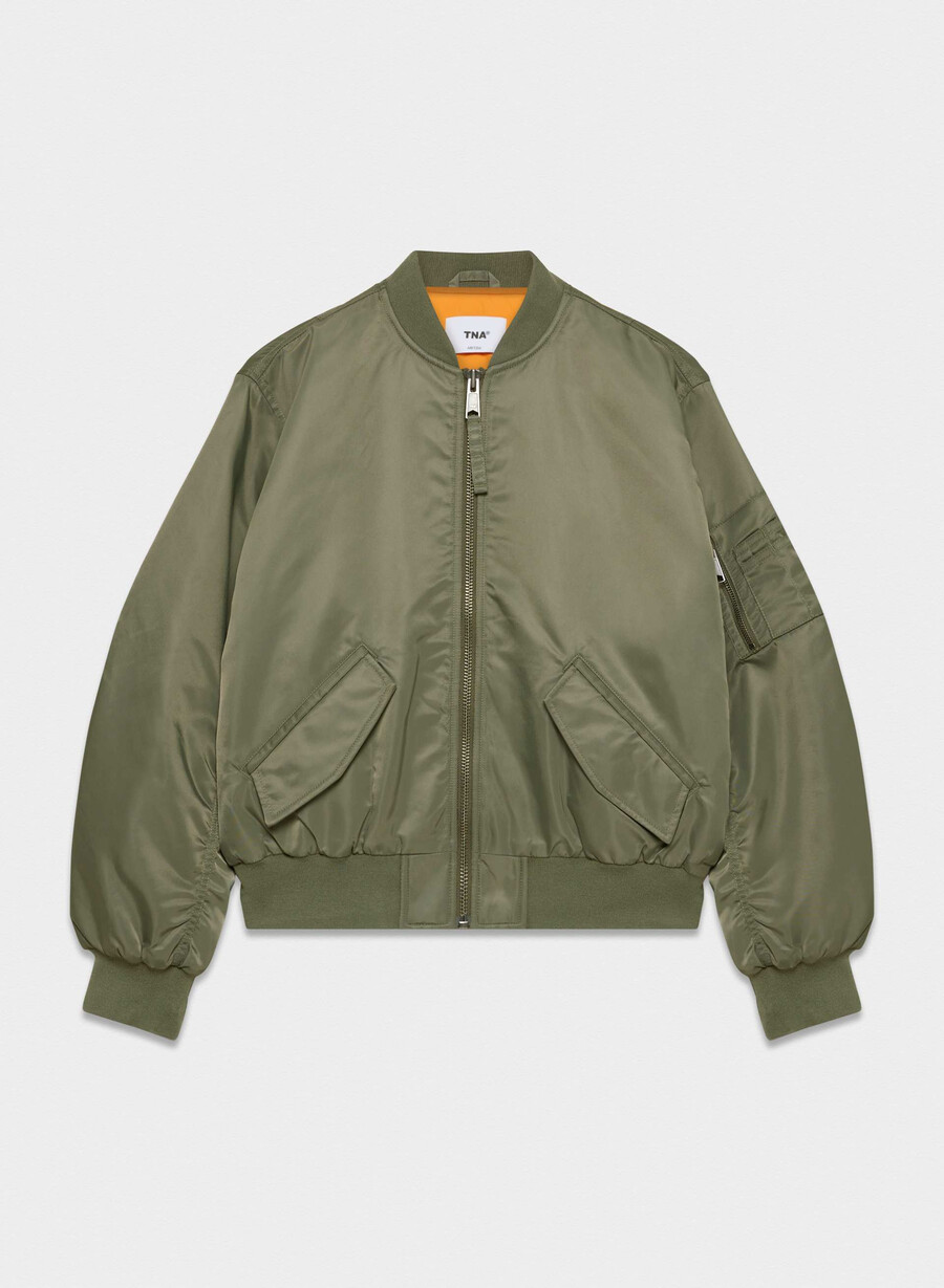 brea bomber army green