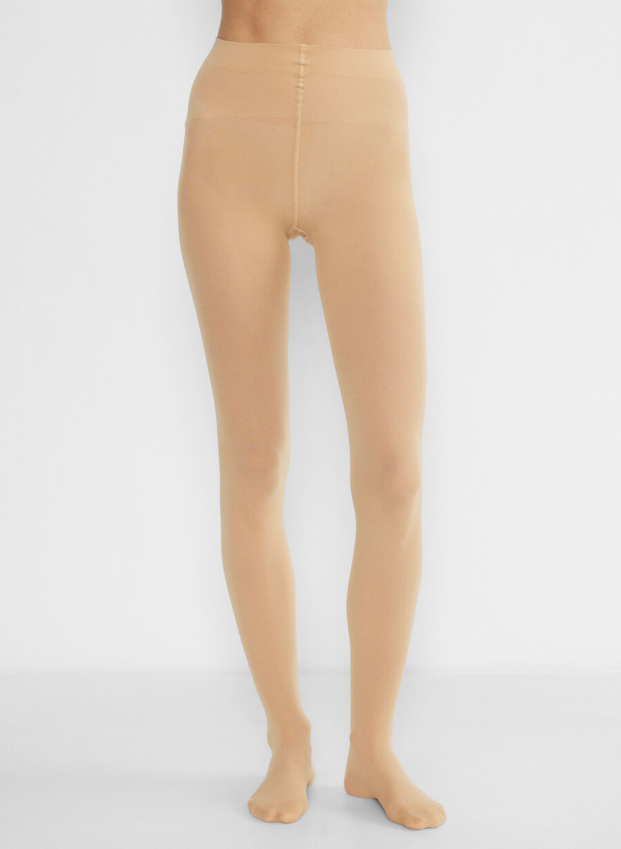 alltagsstrumpfhose halbtransparent sanftes braun