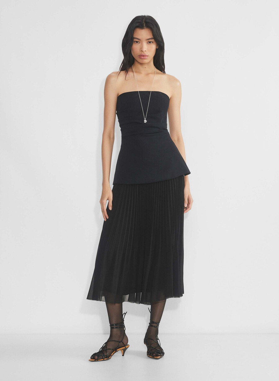 lilou tube top schwarz