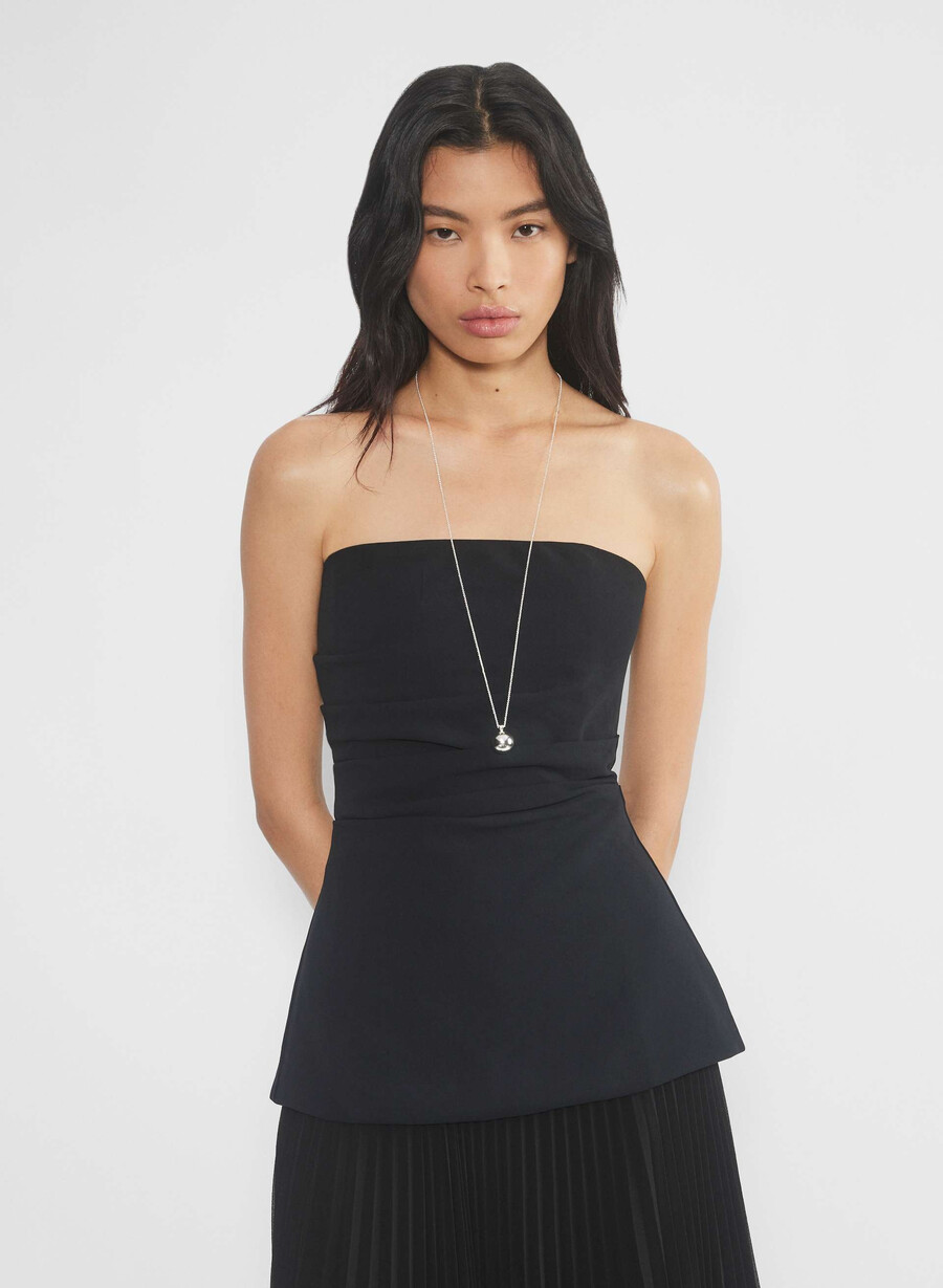 lilou tube top schwarz