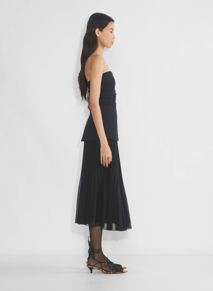 lilou tube top schwarz