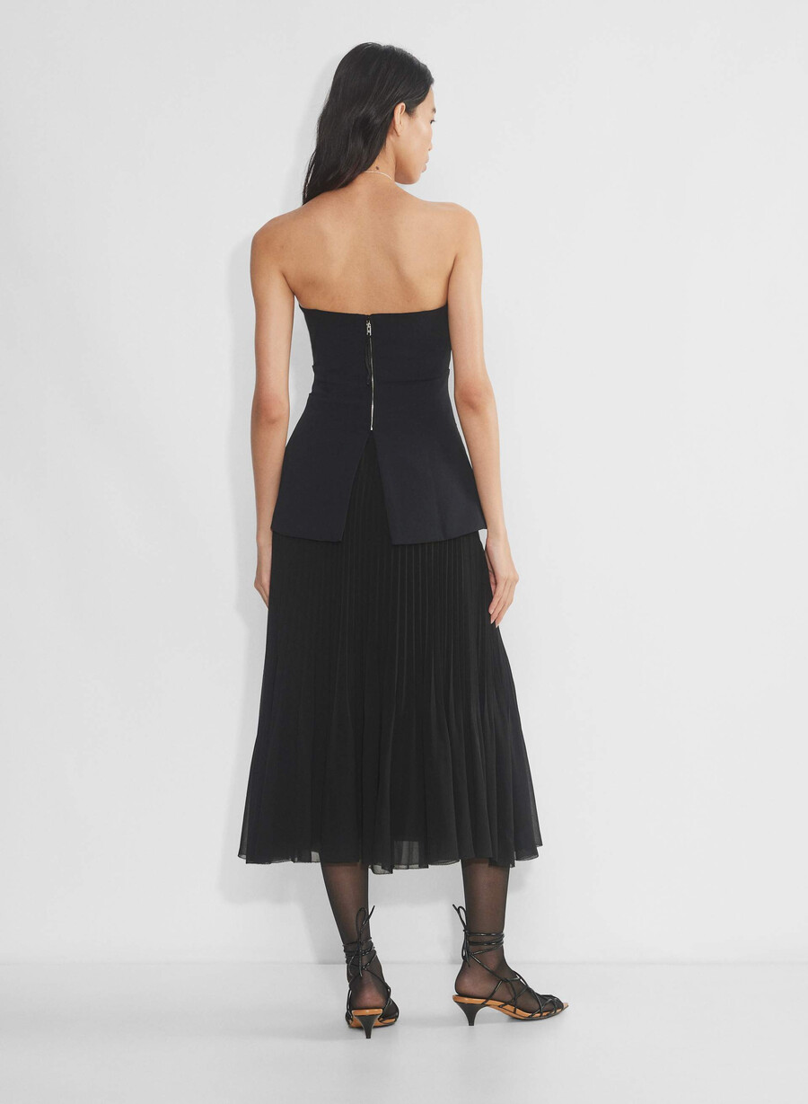 lilou tube top schwarz