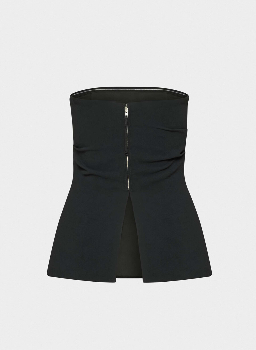 lilou tube top schwarz