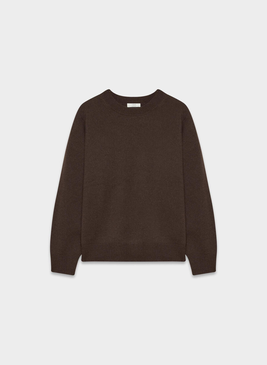 isabelle woll-kaschmir-pullover sattes mokkabraun