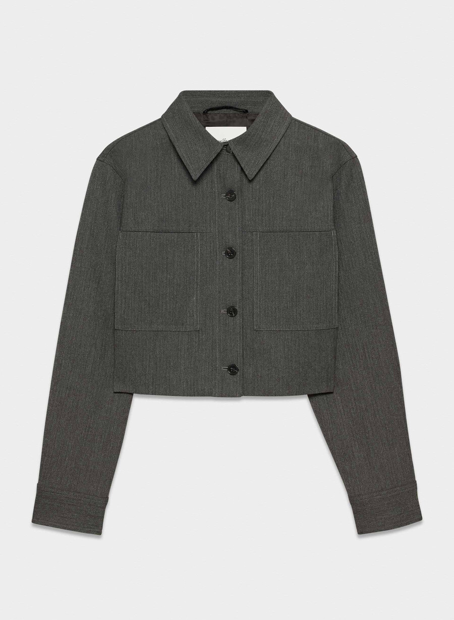 kurze jacke chaney schwarzgrau