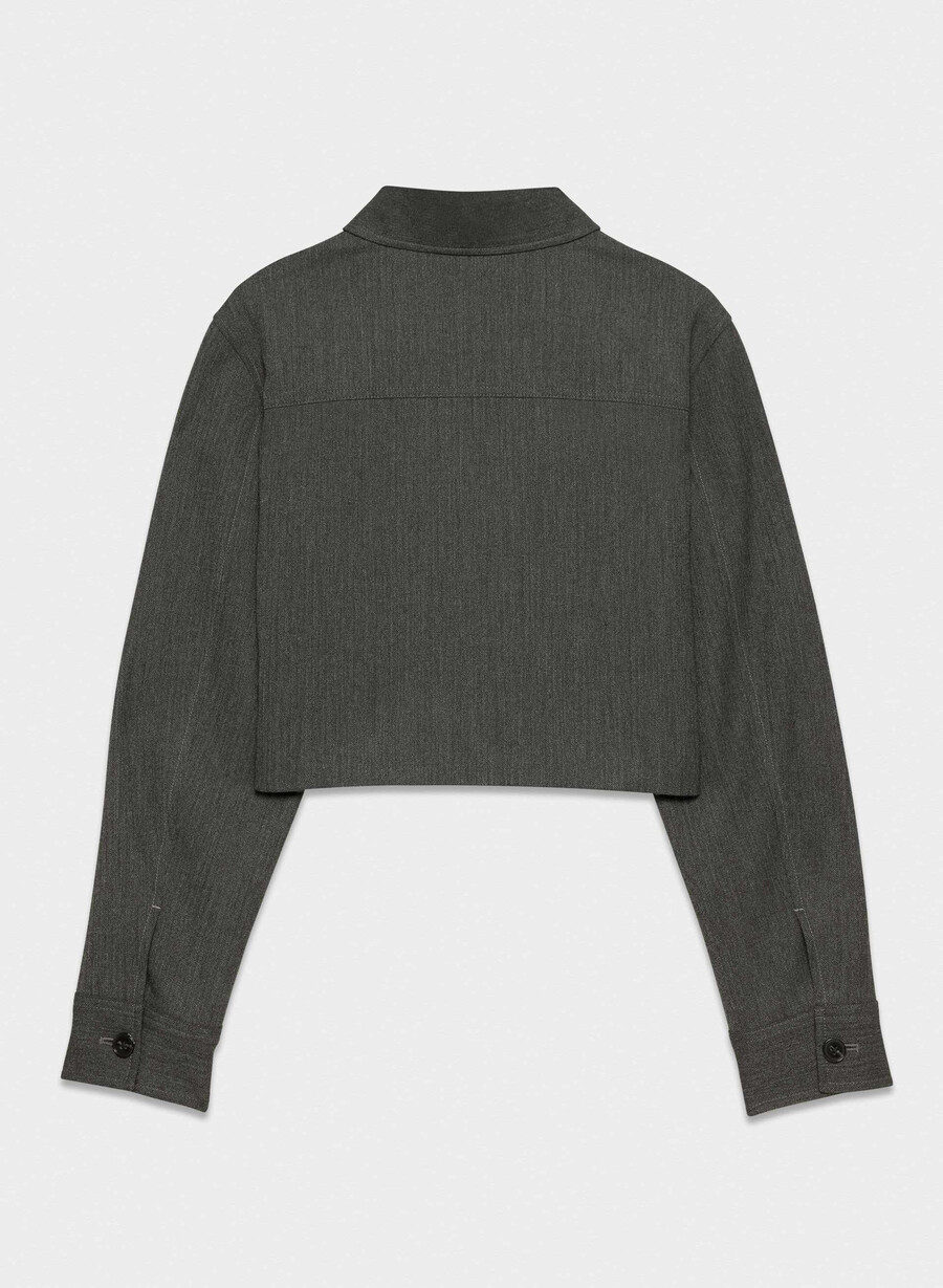 kurze jacke chaney schwarzgrau
