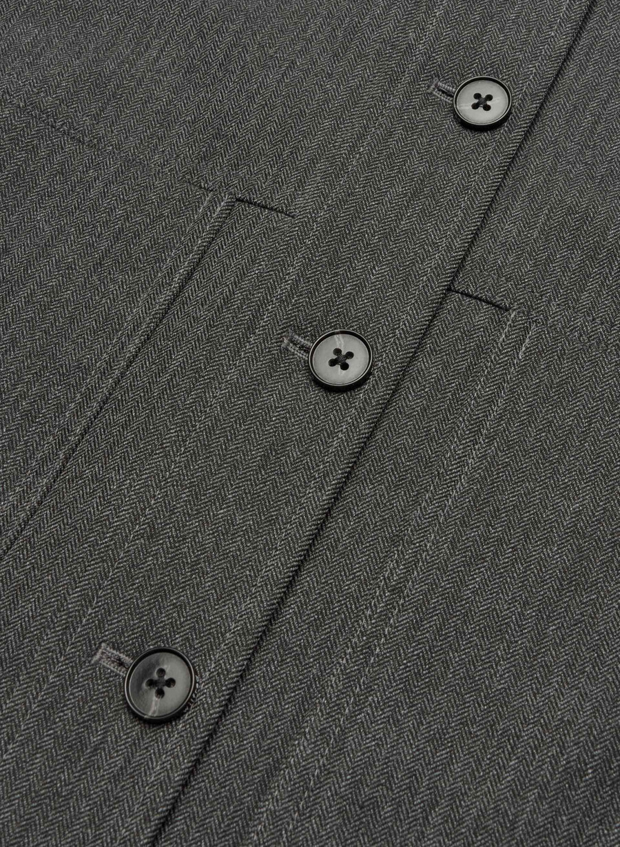 kurze jacke chaney schwarzgrau