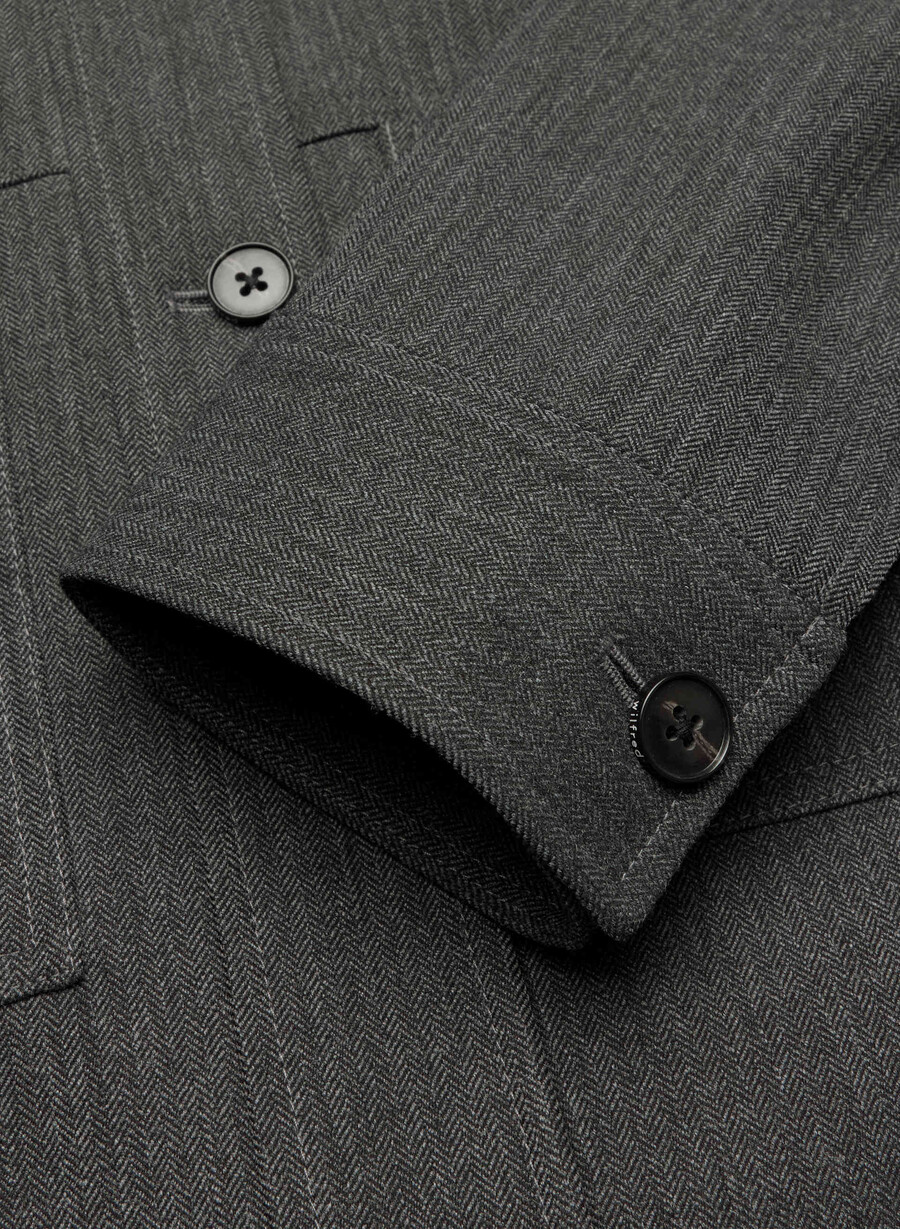 kurze jacke chaney schwarzgrau