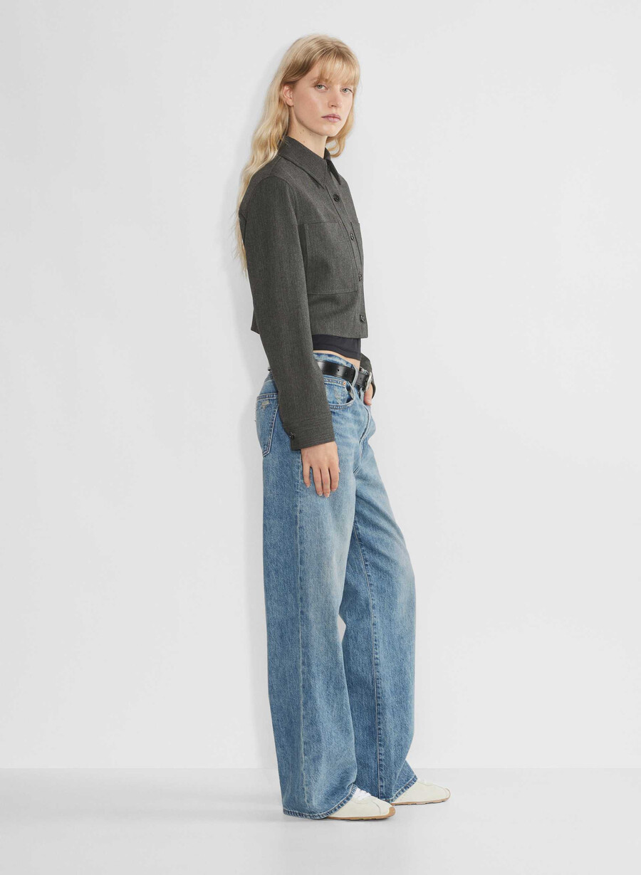 kurze jacke chaney schwarzgrau