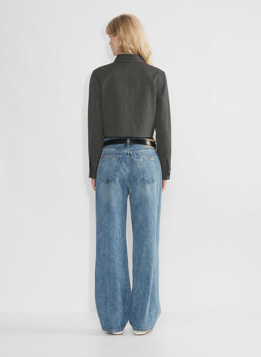 kurze jacke chaney schwarzgrau