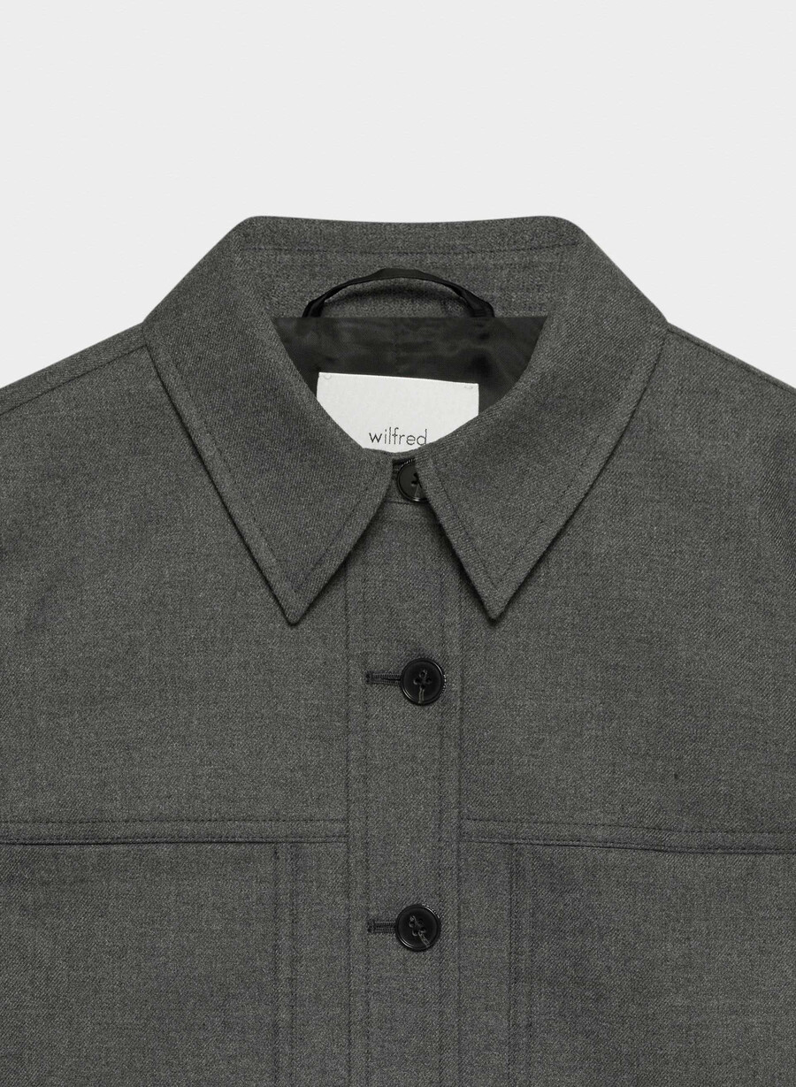 kurze jacke meliert anthrazit