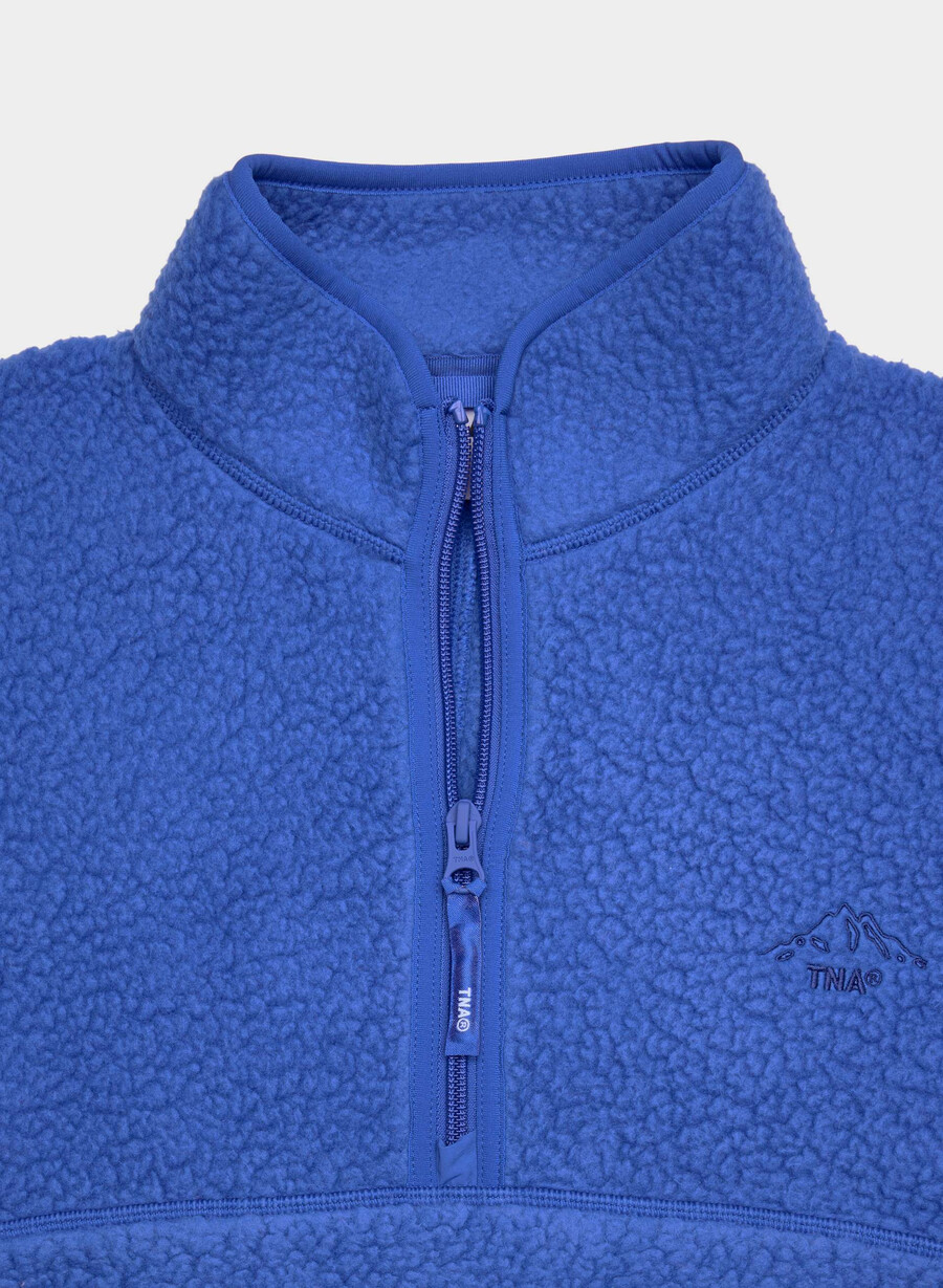 polartec thermal pro 12 zip hi-hip pullover jazz blau