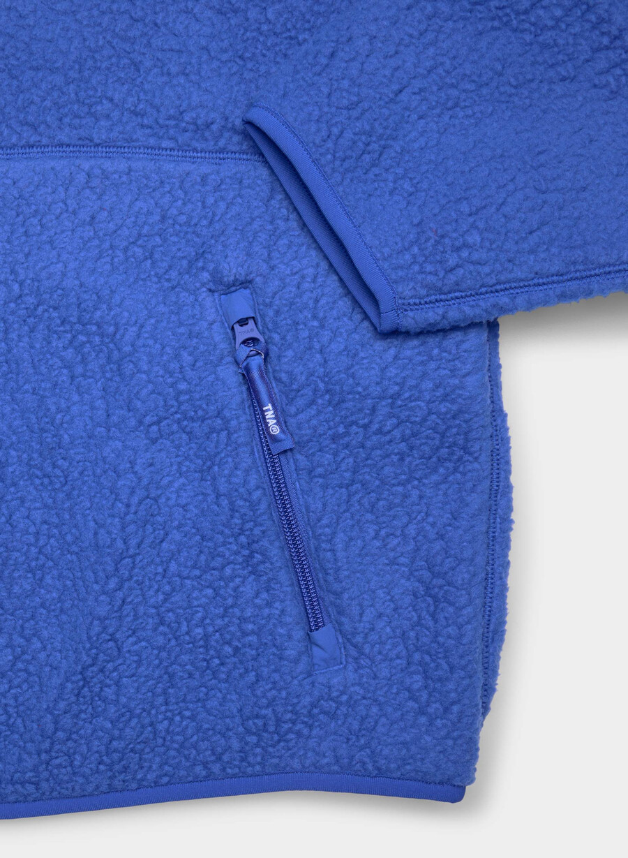 polartec thermal pro 12 zip hi-hip pullover jazz blau