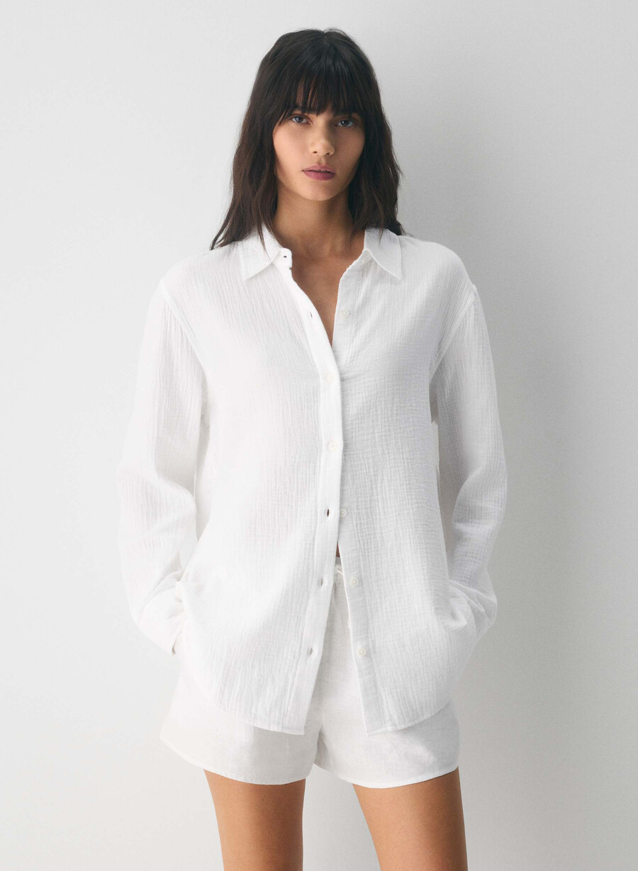 airplush cotton segelhemd weiss